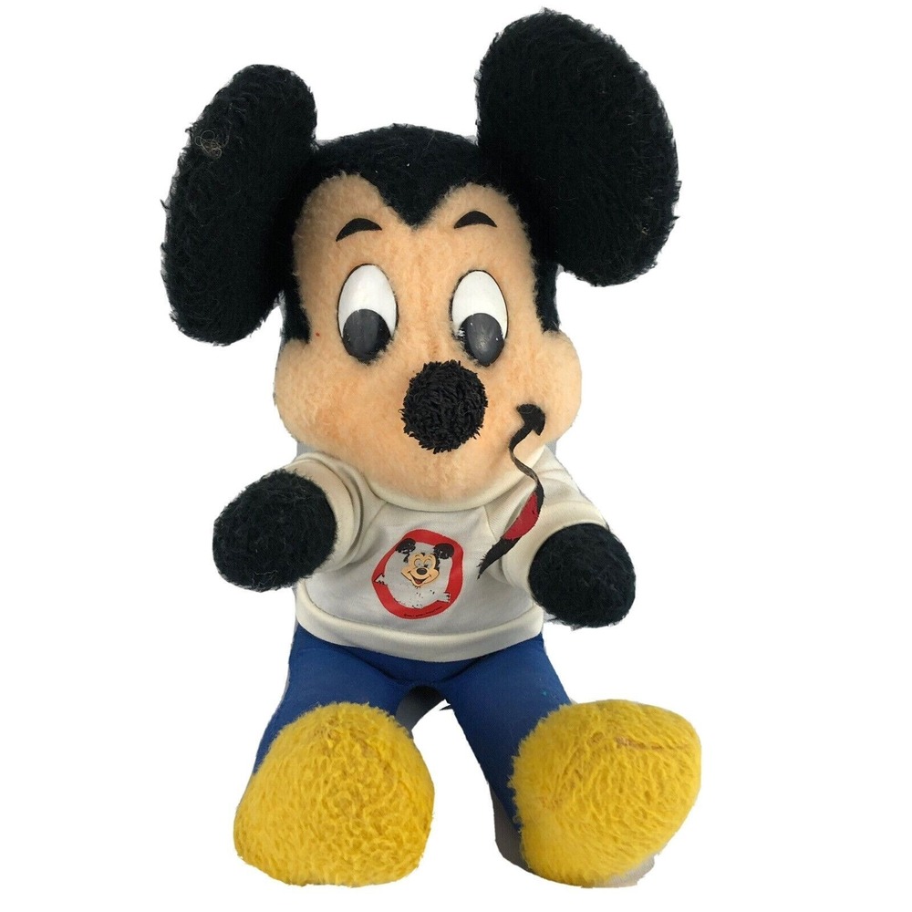 Vintage Walt Disney Mickey Mouse California Stuffed Toys 12" Theme Park Toy Doll